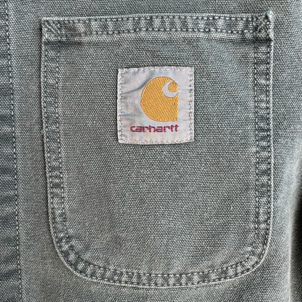 Vintage Carhartt Work In Progress Green Michigan Coat Men’s Size S - Picture 5 of 12